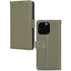 Mobilize Premium Gelly iPhone 16 Pro Max Hoesje Bookcase Portemonnee - Groen
