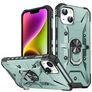 Mobigear Armor Ring iPhone 14 Plus Hoesje Hardcase Backcover Shockproof met Ringhouder - Groen