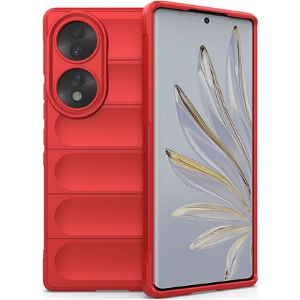 Mobigear Bumpy HONOR 70 Hoesje Flexibel TPU Backcover - Rood