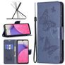 Mobigear Butterfly Samsung Galaxy A33 Hoesje Bookcase Portemonnee - Blauw