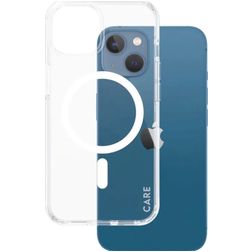 CARE by PanzerGlass Flagship Doorzichtig iPhone 13 MagSafe Hoesje Hardcase Backcover - Transparant