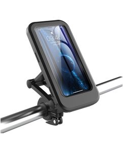 Mobigear Bike Console Telefoonhouder Fiets Fietsstuur Bevestiging Hoesje Universeel OnePlus Nord CE5 - 193 x 99.2 x 25 mm - Zwart