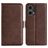 Mobigear Slim Magnet Motorola Moto G85 Hoesje Bookcase Portemonnee - Bruin