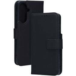 Mobiparts Wallet Samsung Galaxy A57 Hoesje Echt Leer Bookcase Portemonnee - Zwart