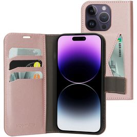Mobiparts Classic Wallet iPhone 14 Pro Hoesje Bookcase Portemonnee - Roze