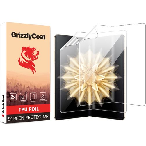 GrizzlyCoat HONOR Magic V2 Hydrogel TPU Screenprotector - Case Friendly (2-Pack)