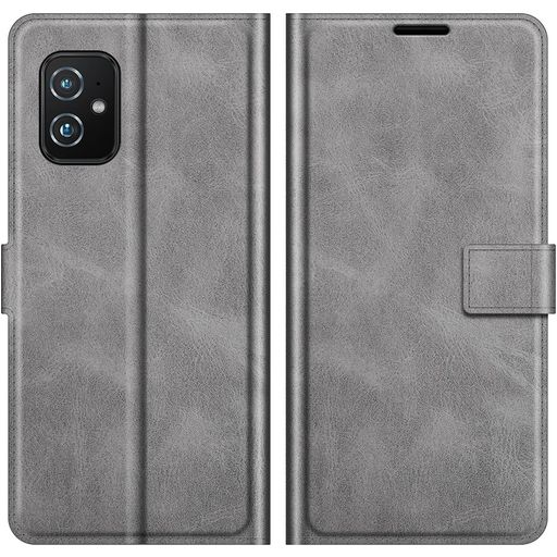 Mobigear Wallet ASUS Zenfone 8 Hoesje Bookcase Portemonnee - Grijs