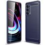 Mobigear Brushed Slim Motorola Edge (2021) Hoesje Flexibel TPU Backcover - Marineblauw