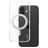 CARE by PanzerGlass Feature Case iPhone 16 MagSafe Hoesje Hardcase Backcover - Transparant / Zilver