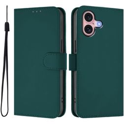 Mobigear Urban Wallet iPhone 16 Hoesje Bookcase Portemonnee - Groen