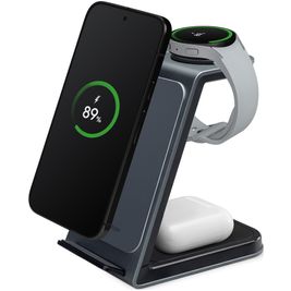 Mobilize 3in1 Laadstation Qi Wireless 15W - Zwart