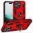 Mobigear Armor Ring iPhone Air Hoesje Hardcase Backcover Shockproof met Ringhouder - Rood
