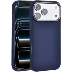 Valenta Silk iPhone 18 Pro Max Siliconen MagSafe Hoesje Backcover Shockproof - Donkerblauw