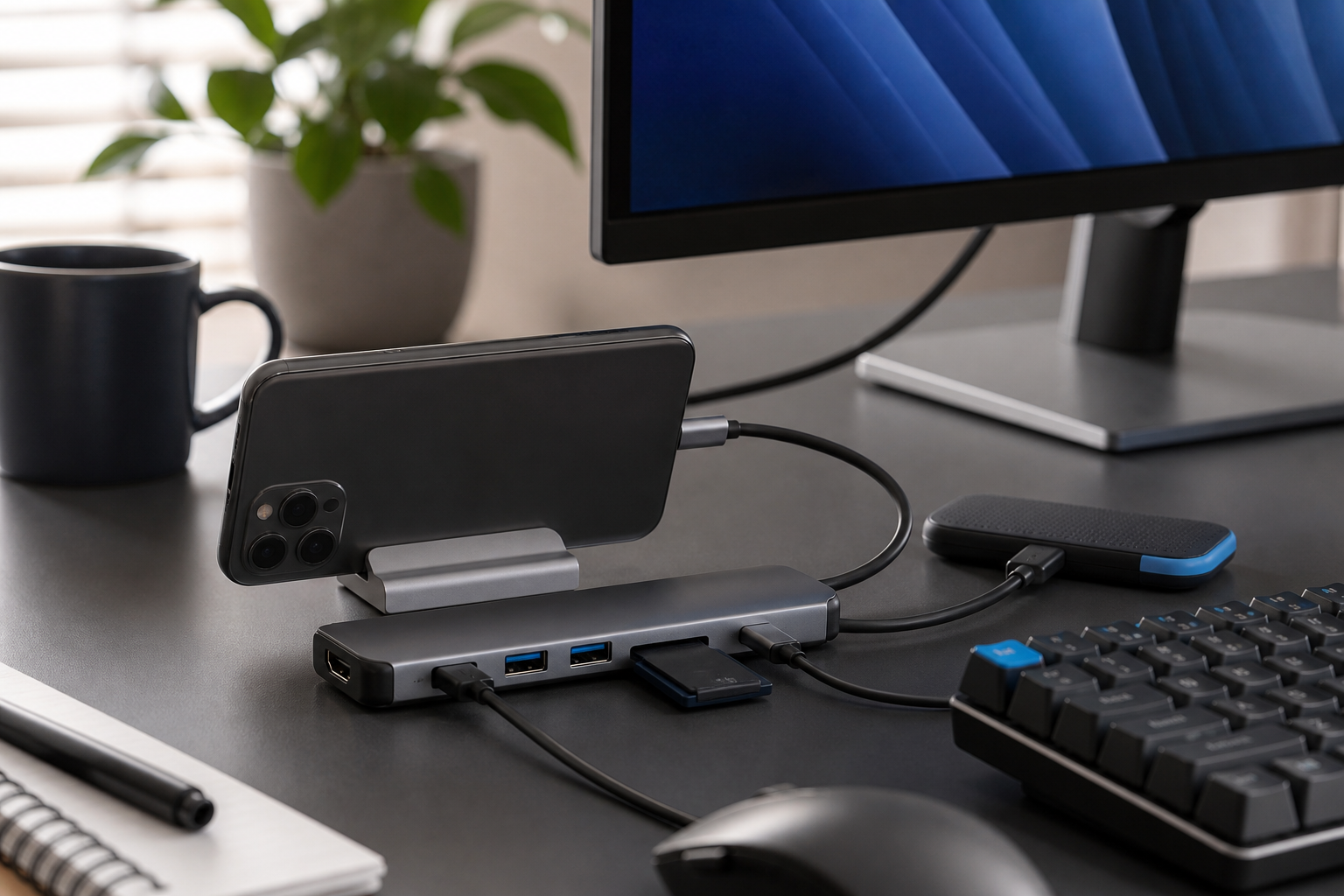 Connectiviteit: Maak van je telefoon een mini-pc met een USB-hub