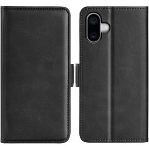 Mobigear Slim Magnet iPhone 16 Hoesje Bookcase Portemonnee - Zwart