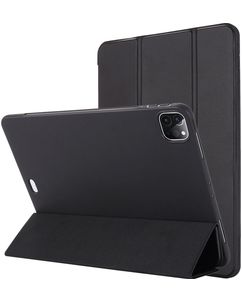 Mobigear Tri-Fold Gel iPad Pro 12.9 Inch (2021) Hoes TPU,Kunstleer Bookcase - Zwart