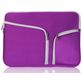 Mobigear Double Zipper Neopreen Laptop Sleeve 12 inch Laptop hoes - Paars