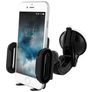 Mobiparts Telefoonhouder Auto Zuignap Klem Universeel - Zwart