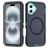 Mobigear Rugged Mag iPhone 16 Plus MagSafe Hoesje Hardcase Backcover Shockproof - Donkerblauw