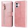 Mobigear Zipper iPhone 17 Hoesje Bookcase Portemonnee - Roségoud