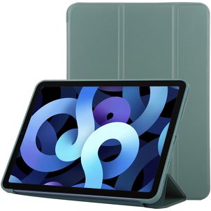 Mobigear Tri-Fold Gel iPad Air 4 (2020) Hoes TPU,Kunstleer Bookcase - Groen