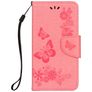 Mobigear Butterfly iPhone X Hoesje Bookcase Portemonnee - Roze