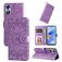 Mobigear Sunflower OPPO A17 Hoesje Bookcase Portemonnee - Paars