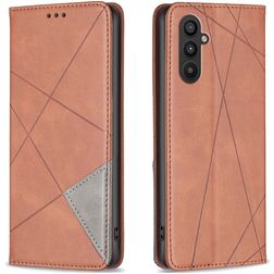 Mobigear Rhombus Slim Samsung Galaxy A24 Hoesje Bookcase - Bruin