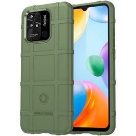 Mobigear Rugged Shield Xiaomi Redmi 10C Hoesje Flexibel TPU Backcover Shockproof - Groen