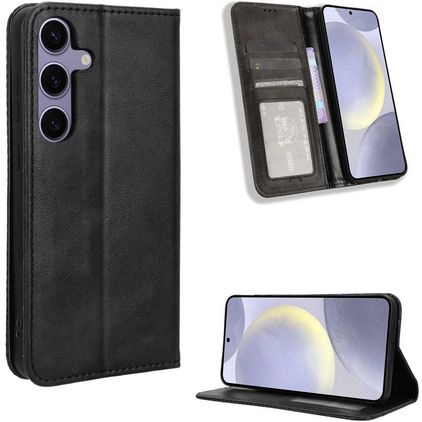 Mobigear Sensation Samsung Galaxy S25 FE Hoesje Bookcase Portemonnee - Zwart