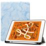 Mobigear Tri-Fold Marble iPad Air 3 (2019) Hoes Bookcase + Stylus Houder - Blauw