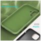 Mobigear Rubber Touch iPhone 16 Siliconen Hoesje Backcover - Groen