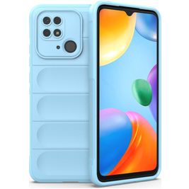 Mobigear Bumpy Xiaomi Redmi 10C Hoesje Flexibel TPU Backcover - Blauw