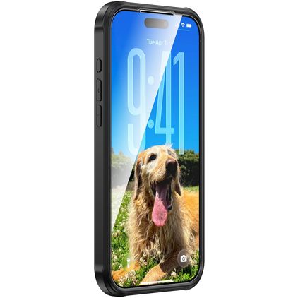 Valenta Full Cover Doorzichtig iPhone 18 Pro Hoesje Gehard Glas Backcover Shockproof - Transparant