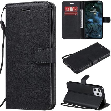 Mobigear Premium iPhone 12 Pro Max Hoesje Bookcase Portemonnee - Zwart