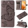 Mobigear Butterfly Xiaomi 14T Pro Hoesje Bookcase Portemonnee - Grijs