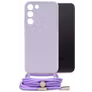 Mobilize Lanyard Gelly Samsung Galaxy S22 Flexibel TPU Hoesje met koord - Pastel Purple