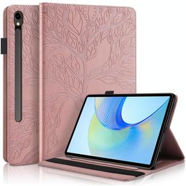 Mobigear Tree Samsung Galaxy Tab S10 FE Plus Hoes Bookcase + Stylus Houder - Roségoud