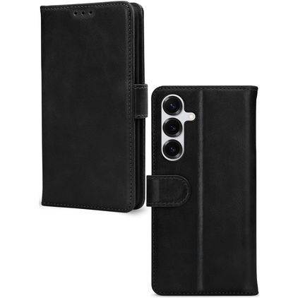 Mobilize Premium Gelly Samsung Galaxy S25 Plus Hoesje Bookcase Portemonnee - Zwart