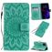 Mobigear Sunflower iPhone 11 Hoesje Bookcase Portemonnee - Turquoise