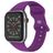 Mobigear Sport Dual Siliconen Apple Watch Bandje Druksluiting - 49/46/45/44 mm - Lila