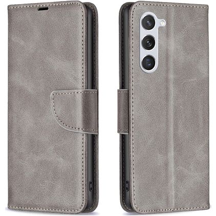 Mobigear Excellent Samsung Galaxy S24 Hoesje Bookcase Portemonnee - Grijs