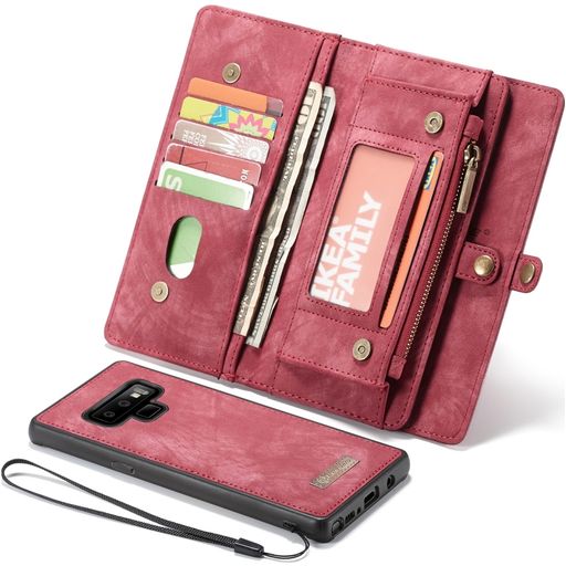 Caseme 008 Samsung Galaxy Note 9 Hoesje Uitneembare 2in1 Bookcase Portemonnee - Rood