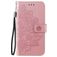 Mobigear Flowers OPPO A54 5G Hoesje Bookcase Portemonnee - Roségoud