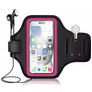 Mobigear Go Active Telefoonhouder Hardlopen Google Pixel 4 XL Sport Hoesje Neopreen Sportarmband - Roze