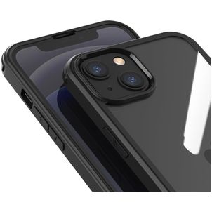 Valenta Full Cover iPhone 13 Hoesje Gehard Glas Backcover Shockproof - Zwart