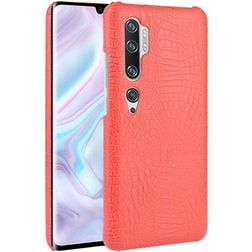 Mobigear Croco Xiaomi Mi Note 10 Hoesje Hardcase Backcover - Rood