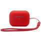 Mobigear Lanyard Apple AirPods Pro 2 Hoesje Flexibel Siliconen - Rood