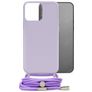 Mobilize Lanyard Gelly iPhone 13 Pro Flexibel TPU Hoesje met koord - Pastel Purple