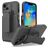 Mobigear Explorer iPhone 14 Hoesje Hardcase Backcover Shockproof met Standaard - Grijs